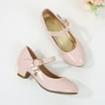thumbnail image 4 of Girls Summer Shoes Size 1 Girls High Heeled Shoes Princess Shoes Primary School Students Single Shoes Children Leather Shoes Dress Shoes, 4 of 7