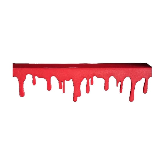 SPOORYYO Halloween Drip Metal Shelf Decor, Gothic Home Decoration for Spooky Halloween Parties and Themed Displays