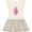 Natural with Stripes, variant on Inktastic Robotics Girl Robot Gear Girls Toddler Dress