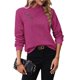 thumbnail image 1 of Camisas de Larga para Mujer, Conjuntos de Otoño, Camisetas con Cuello en V, Blusas Tipo Túnica con Botones, Ropa de Moda Rosa Roja M, 1 of 7