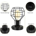 thumbnail image 2 of Vintage Edison Table Lamp with Usb Port Industrial Table Lamp, Two Mounted, 2 of 3