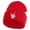 Red, variant on Skeleton Rock Logo Embroidered 12" Long Knitted Beanie - Navy OSFM