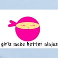 thumbnail image 2 of CafePress - Girls Make Better Ninjas Infant Bodysuit - Baby Light Bodysuit, Size Newborn - 24 Months, 2 of 4