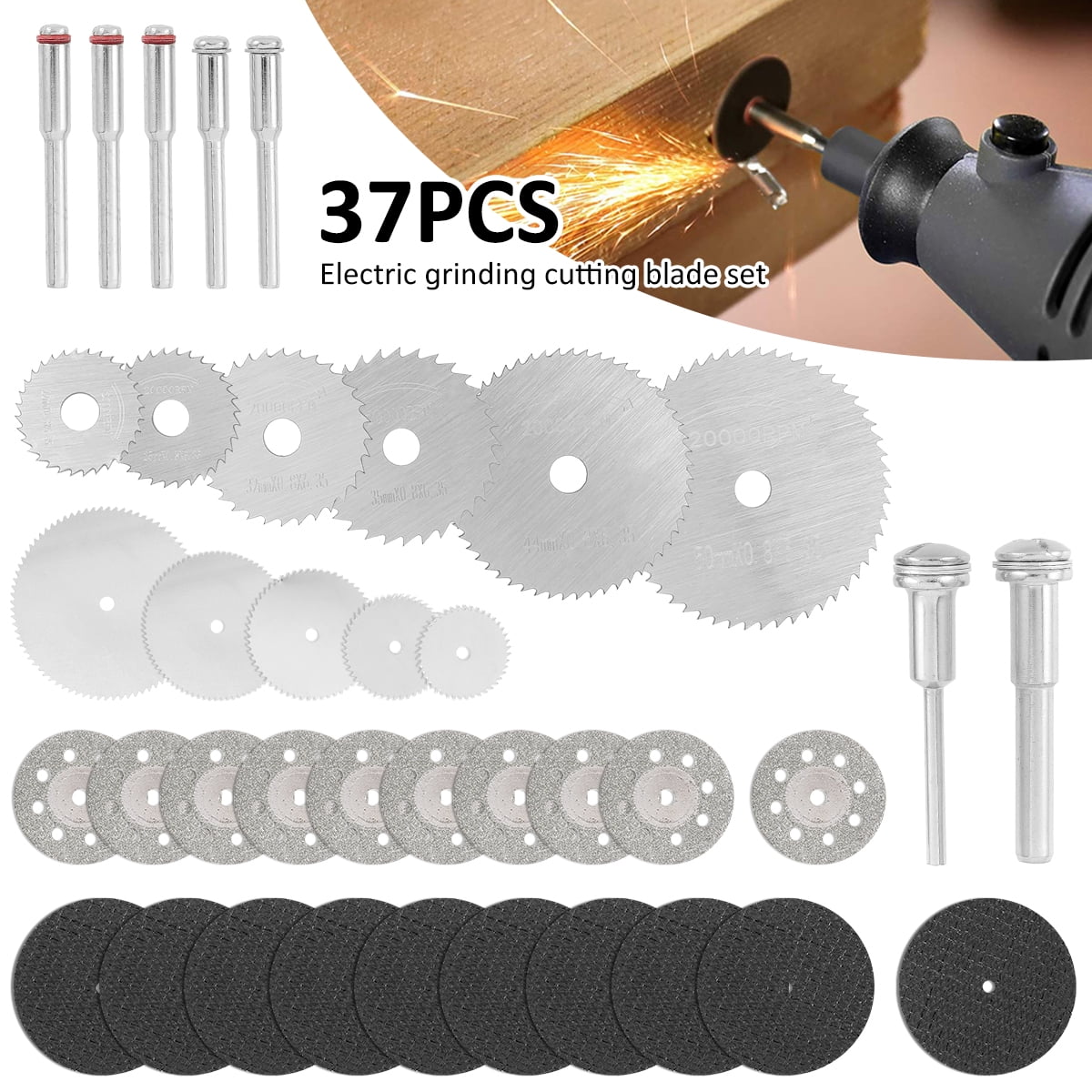 5Pcs 32mm Stainless Steel Saw Slice Metal Cutting Disc Rotary Tools In NSNE 