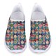 thumbnail image 1 of Zapatillas de deporte de verano con estampado de calavera 3D de Doginthehole para mujer, zapatos planos de malla gótica a la moda para mujer, mocasines casuales de playa para mujer, 1 of 5