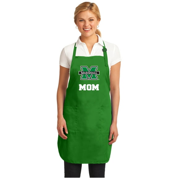 Marshall University Mom Apron Marshall Mom APRONS Green