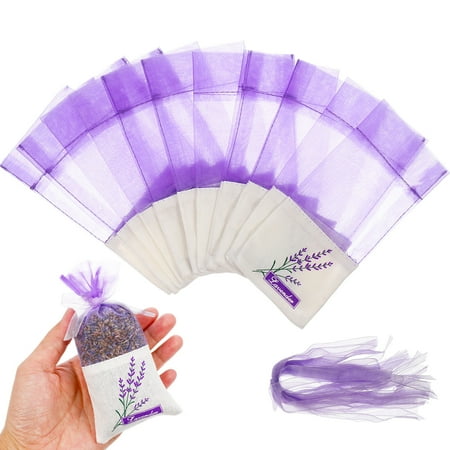 

NUOLUX 50pcs Empty Lavender Bags Sachet Empty Bags Drawstring Scent Lavender Bags Spice Bags