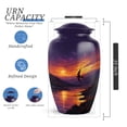 thumbnail image 2 of Sparrow Cremation Urn For Adult Women And Man, 1 Large & Small Keepsake Urns For Human Ashes Set Of 4, Purple Urn For Ashes Adult Female, Burial Urns For Cremated Remains, 10&3 Inch, 2 of 7