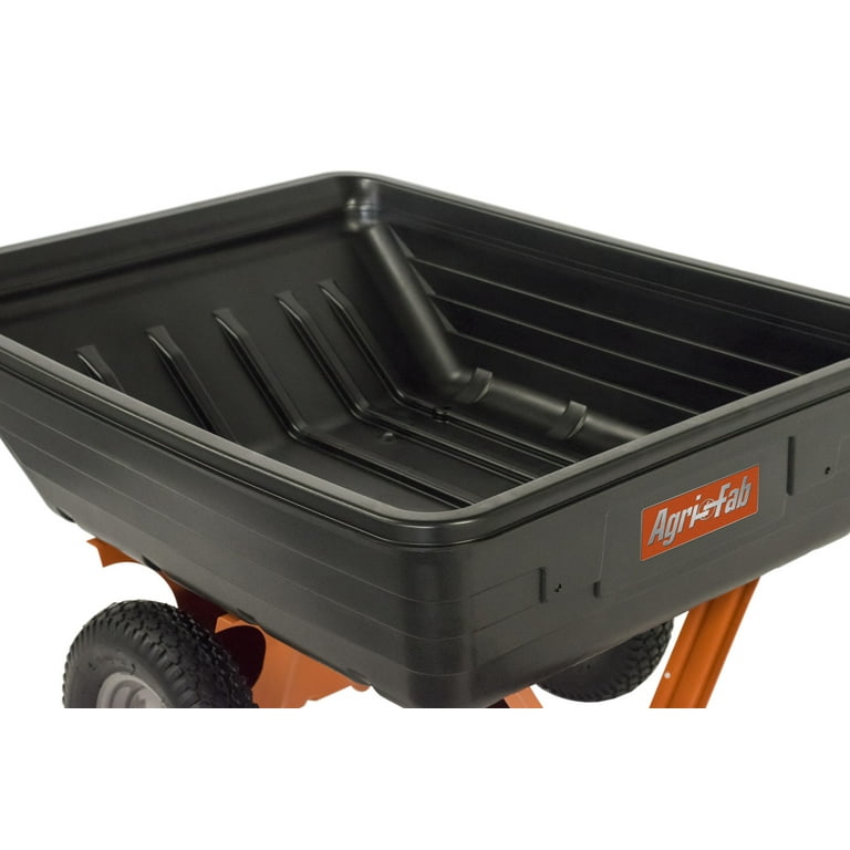 Agri-Fab, Inc. 10' Cubic Tow-Behind Poly Lawn and Garden Cart 