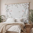 thumbnail image 3 of Vintage Botanical Small Tapestry for Bedroom Wall Hanging Tapestry,Spring Floral Botterfly Summer Flower Ceiling Backdrop Tapestries Poster Blanket Wall Decor for Teens Room Living Room 23" x 28", 3 of 8