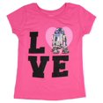 thumbnail image 1 of Star Wars I Love R2-D2 Pink Short Sleeve T-Shirt Tee Top X-Large, 1 of 1