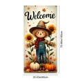 thumbnail image 3 of Honmine Fall Door Cover Autumn Pumpkin Front Door Hanging Banner Thanksgiving Harvest Photo Background for Autumn Holiday Party Decorations and Supplies, 71 x 35 Inches, 3 of 6