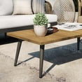 thumbnail image 6 of Modway Meadow Outdoor Teak Wood Coffee Table in Natural Taupe/Brown, 6 of 6