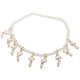 thumbnail image 1 of Cadena tobillera Zulema Crystal Rhinestone Tassel Simple Blanco Oro, 1 of 8