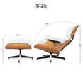 eChamp Mid Century Lounge Chair and Ottoman, Eames Chaise Lounge Chair