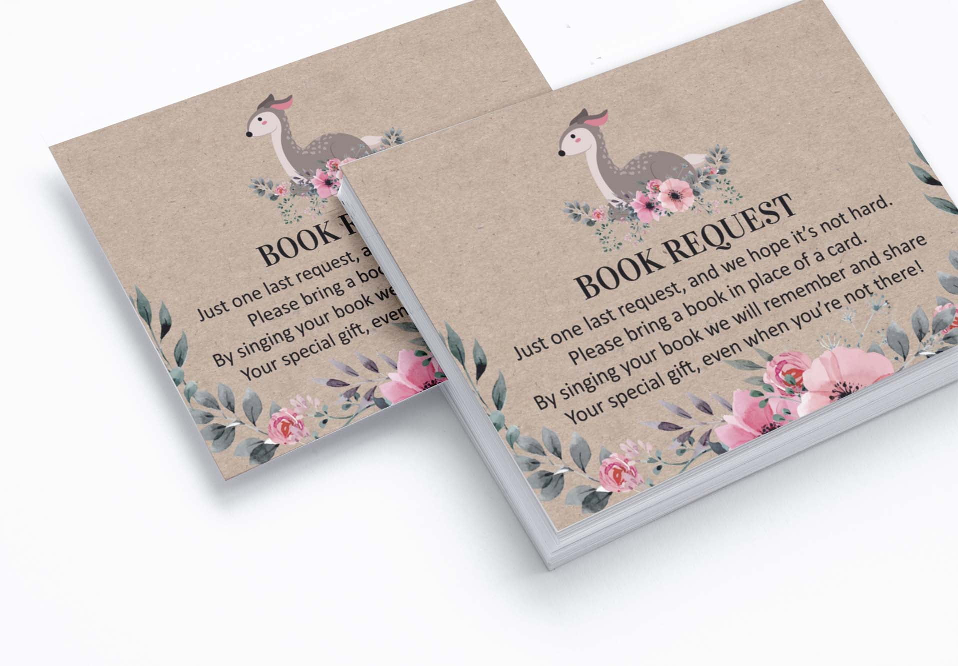 Inkdotpot 30Jungle Animals Its a Boy Its a Girl Baby Shower Rustic Book Request Cards Bring A Book Instead Of A Card Baby Shower Invitations Inserts Games