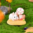 thumbnail image 3 of Animal Figurine Décorative Adorable Résine Micro Paysage Lapin Miniature Décoration de la Maison, 3 of 7
