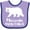 Lavender and Purple, variant on Inktastic Missoula, Montana White Bear Silhouette Boys or Girls Baby Bib