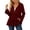 jacket25-Red, variant on Peplum Jackets for Women Ruffle Tiered Hooded Zip up Cute Coat Lightweight Long Flare Sleeve Knit Loose Outerwear with Pockets L