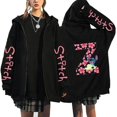 thumbnail image 1 of Sudaderas de los 90 Sudaderas con capucha con cremallera para mujer Sudadera con capucha con letras lindas de Disney Lilo & Stitch Chaquetas con cremallera Ropa de calle para, 1 of 1