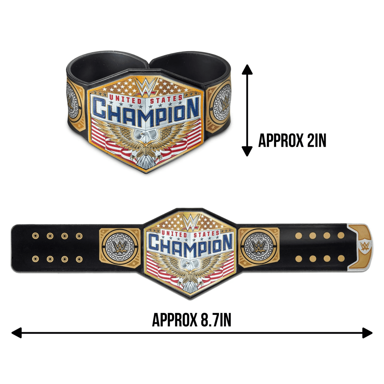 WWE Championship Title Slap Bands - Series 1 Blind Bag, Action Figures for Children - 2 Packs