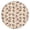 Beige Cow Head, variant on White Cow Cloud Pattern Round Fitted Tablecloth with Elastic Edge,Dining Table Cover Waterproof,Outdoor Round Tablecloth for Camping,Dining,Indoor and Outdoor