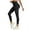 Black, variant on Women High Waist Cargo Leggings Seamless Workout Leggings Tummy Control Yoga Pants with Pocket Gyujnb,Size:L