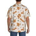 thumbnail image 3 of Kdxio Men's Hawaiian Shirt for Men Short Sleeve Shirt Cute Squirrel Fall Summer Casual Holiday Beach Button Down T-Shirts, 3 of 7