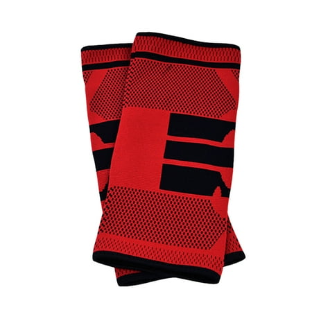 

2pcs Single Fitness Running Cycling Knee Support Braces Elastic Nylon Sports Compression Knee Pad Sleeve-Sized M Red