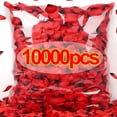 thumbnail image 2 of Lote de pétalos de rosa artificiales falsos, pétalos de rosas rojas, flores de simulación de pétalos de seda para el día de San Valentín, bodas, fiestas, decoración navideña, 2 of 5