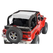 SPIDERWEBSHADE Jeep Wrangler Mesh Shade Top Sunshade UV Protection Accessory USA Made with 5 Year Warranty for Your JK 2-Door (2007-2017)
