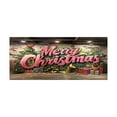 thumbnail image 3 of Large Festive Christmas Background Banner for Holiday Party Photography and Garage Door Decorations 7 by 16 Feet, 3 of 3