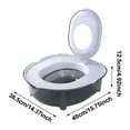 thumbnail image 2 of Cat Toilet Training Kit, Litter Box Alternative, Cat Potty Trainer, Toilet Transition System, Pet Litter Training, For Indoor Cats 15.7Inch-Grey, 2 of 5