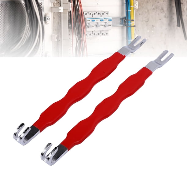 Conector 2 Unids Conector De Terminal Eléctrico Automotriz Separador Herramienta De Extracción Removedor Universal Multifuncional Para La Mayoría De Los Vehículos Rojo