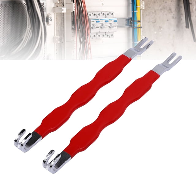 Conector 2 Unids Conector De Terminal Eléctrico Automotriz Separador Herramienta De Extracción Removedor Universal Multifuncional Para La Mayoría De Los Vehículos Rojo