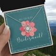 thumbnail image 5 of Bridesmaid Proposal Necklace Bridesmaid Proposal Jewelry Matron of Honor Gift Maid of Honor Gift Necklace Be My Bridesma - Love Knot Necklace - Message Card & Gift Box, 5 of 5