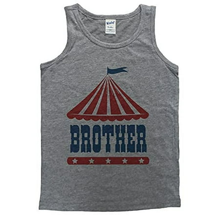 

7 ate 9 Apparel Boy s Circus Brother Carnival Grey Tank Top