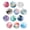 Marble, variant on Howayme 12Pcs Refrigerator Magnets,1.2in Strong Glass Fridge Magnets,Cute Mandala Magnets,Magnets for Refrigerator,Whiteboards,Cabinet,Photos,Sticky Note,Calendar