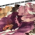 thumbnail image 3 of Ensemble de Rideau de Douche avec Doublure à Boutons-Pression, Fleurs Rouges Automne Vintage (1) Rideaux de Douche Doublure de Douche Imperméable, Doublure de Rideaux Décoratifs en Polyester, 72x72 Pouces, 3 of 4
