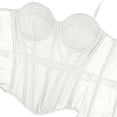 thumbnail image 5 of Warop Women's Fashion Boned Corset Top, Waist Shaping Slimming with Mesh Straps and Built-in Bra Pads, Shapewear for Outerwear and Daily Use, 5 of 9
