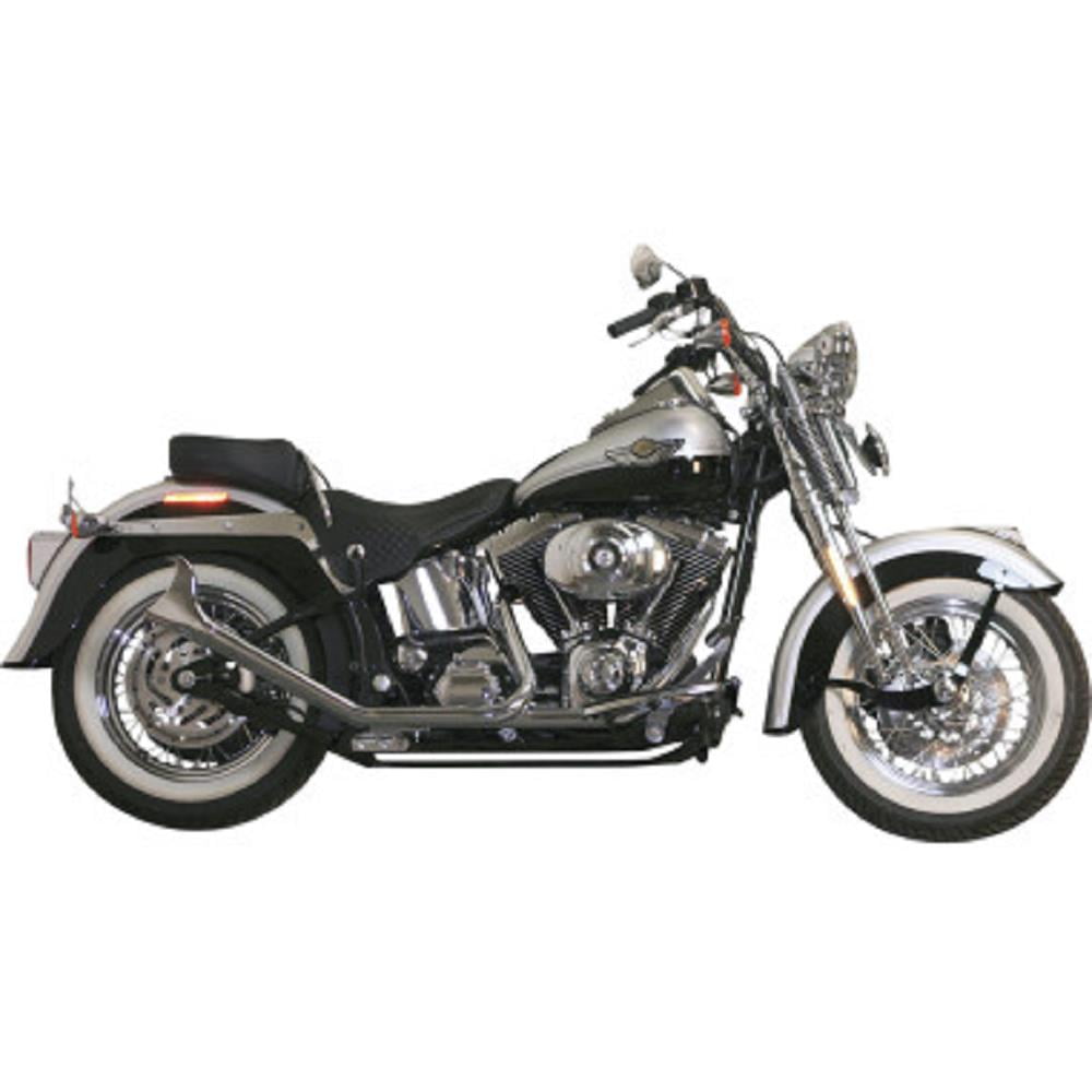 Paughco 726sbs 1 3 4in Side By Side Upsweep Fishtail Exhaust System Chrome Walmart Com