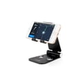 thumbnail image 3 of Portable Foldable Aluminum Desk Stand Adjustable Holder for LG Q8, Q9, Candy,Tribute Empire, Phoenix 4,Phoenix Plus, K11 Plus (Black), 3 of 9