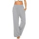 thumbnail image 1 of VISgogo Pantalones casuales de pierna ancha para mujer, pantalones sueltos de longitud completa de cintura media de color sólido con bolsillo para damas, S / M / L / XL / XXL VISgogo moda, 1 of 5