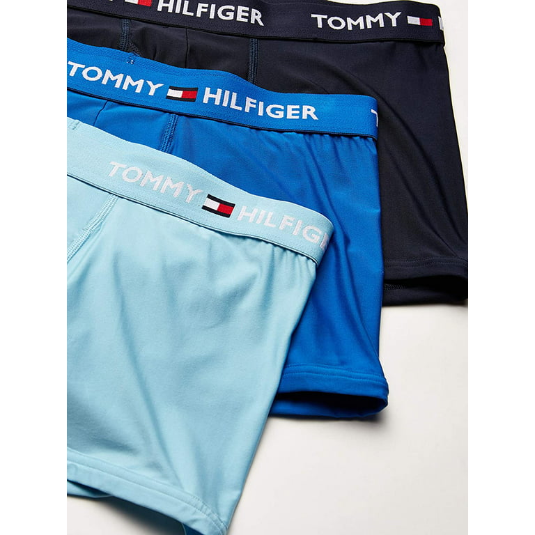 Men's Tommy Hilfiger 09T3492 Everyday Micro Performance Trunks - 3 Pack  (Blue Multi L) 