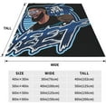 thumbnail image 5 of Jey USO Wrestler Throw Blanket Beautiful Air Conditioner Blanket Blankets for All Seasons Cozy Blankets for Hotel for Camping, 5 of 8