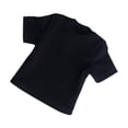 thumbnail image 4 of Camiseta masculina en miniatura a escala 1:6, ropa informal y pequeña para hombre de 12 pulgadas Negro, 4 of 9