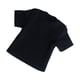 thumbnail image 4 of Camiseta masculina en miniatura a escala 1:6, ropa informal y pequeña para hombre de 12 pulgadas Negro, 4 of 9