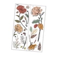 thumbnail image 4 of Flores rústicas Pegatina de pared Floral Wall Decal Sofá Sofá Fondo PVC Decoración del hogar extraíble para baño de cocina, 4 of 9