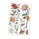 thumbnail image 5 of Pegatina de pared de flores rústicas Papatín de pared extraíble Arte de pared de mariposa para limpiar la calcomanía de pared floral decoración del, 5 of 8