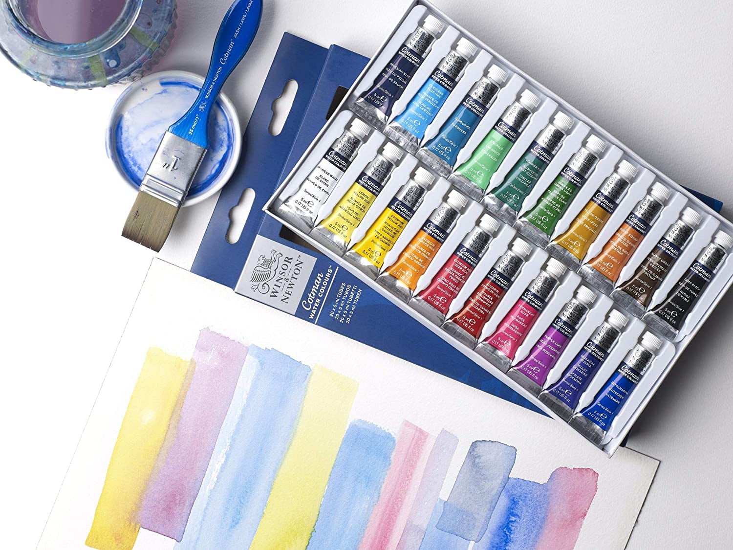 Winsor & Newton Cotman Watercolor 5 mL Tube Set. 20 Colors
